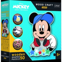 Trefl Trefl Puzzle Wood Craft: Disney, Mickey egér és barátai – 50 darabos puzzle fából (228699/20199) (20199)