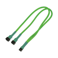 Nanoxia Kabel Nanoxia 3-Pin Y-Kabel, 60 cm, neon-grün (NX3PY60NG)