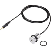 TRU COMPONENTS Jack hosszabbító kábel, 1x 3,5 mm jack dugó - 1x 3,5 mm beépíthető jack aljzat, 1,45 m, ezüst, Tru Components (1434424)