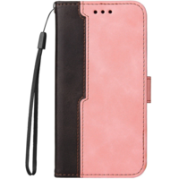 Wooze Xiaomi Redmi A1 Plus / A2 Plus / Poco C50, Oldalra nyíló tok, stand, kártyatartóval, kézpánttal, Wooze Colour Wallet, rózsaszín (135780)