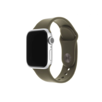 FIXED FIXED Apple Watch 38mm/40mm/41mm szilikon szíj szett olivazöld (FIXSST-436-OL) (FIXSST-436-OL)