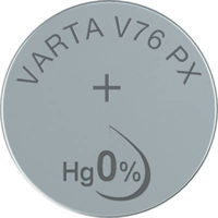 Varta V 76 PX gombelem, ezüstoxid, 1,55V, 160 mAh, Varta 357, 303, V13GS, SR44W, SR44, SR1154, D357, RW42, 228, J, 280-62 (4075101401)