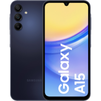 SAMSUNG Samsung Galaxy SM-A155F 16,5 cm (6.5") Hybrid Dual SIM Android 14 4G USB C-típus 4 GB 128 GB 5000 mAh Fekete, Kék (SM-A155FZKDEUB)