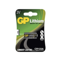 GP Batteries GP gombelem CR123A 3V Lithium (GPCR123A-BL1) (GPCR123A-BL1)