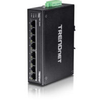 Trendnet TRENDnet TI-PG80 8 portos Gigabit PoE+ DIN-Rail Switch (TI-PG80)