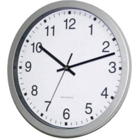 EUROTIME Rádiójel vezérelt analóg falióra 30 x 4,3 cm, ezüst, EuroTime 56831-07 (56831-07)