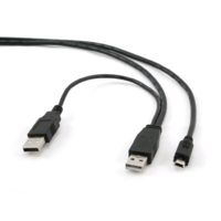 Gembird Gembird Cablexpert USB A-type mini male --> Dual USB A-type male 90 cm (CCP-USB22-AM5P-3) (CCP-USB22-AM5P-3)