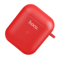 Hoco HOCO CW22 töltőtok (5V/500 mAh, vezeték nélküli töltés, QI Wireless) Apple AirPods készülékhez PIROS (CW22_R) (CW22_R)