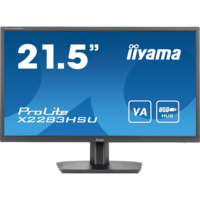 iiyama iiyama ProLite X2283HSU-B1 számítógép monitor 54,6 cm (21.5") 1920 x 1080 pixelek Full HD LCD Fekete (X2283HSU-B1)