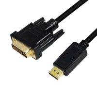 LogiLink Logilink DisplayPort kábel DP/M DVI/M 1080p 3m fekete (CV0132) (CV0132)