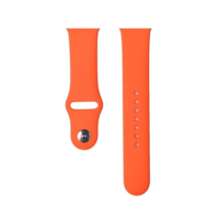 Devia Apple Watch 1-6, SE (38 / 40 mm) / Watch 7-8 (41 mm), szilikon pótszíj, állítható, Devia Delux Sport, narancssárga (RS125967)