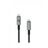SBOX SBOX Ctype USB-C apa - USB-C apa 3.1 Adat és töltő kábel - Fekete (1.5m) (CTYPE-15-100W/R)