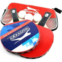 Slazenger Slazenger Asztalitenisz szett hordtáskában. Fa, 2 ütő, 3 labda + hordozó táska