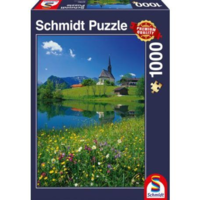 Schmidt Schmidt Inzell, Einsiedlhof and St. Nicholas Church 1000 db-os puzzle (57391) (s57391)