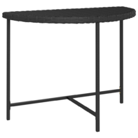 vidaXL fekete polyrattan kerti asztal 100 x 50 x 75 cm (316652)