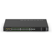 Netgear Netgear AV Line M4250-26G4XF-POE+ 24 Portos menedzselhető POE+ Gigabit Ethernet switch (GSM4230PX-100EUS) (GSM4230PX-100EUS)