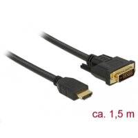 DeLock Delock HDMI - DVI 24+1 kétirányú kábel 1,5 m (85653) (85653)
