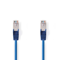 Nedis Nedis, Cat 5e kábel, SF/UTP, RJ45 (8P8C) dugasz-RJ45 (8P8C) dugasz, 1.5 m, kék (CCGP85121BU15)