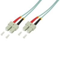 LogiLink Logilink Fiber duplex patch kábel OM3 50/125 SC-SC aqua 0,5m (FP3SC00) (FP3SC00)