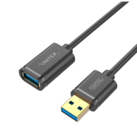Unitek Unitrek Y-C456GBK USB 3.0-A anya - USB 3.0-A apa hosszabbító kábel 0.5m - Fekete (Y-C456GBK)