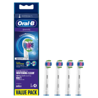 Oral-B Oral-B 3D RElektromos fogkefe Pótfej - Fehér (4db) (ORAL-B 3D REFILL 4PCS WHITE)