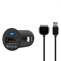 Belkin Belkin MicroCharge + ChargeSync Mobiltelefon, MP3 Fekete Szivargyújtó Automatikus (F8Z571cw03)