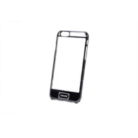 Usams Apple iPhone 6 / 6S, Műanyag hátlap védőtok, Usams O-Plating, fekete (PSPM07658)