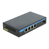 Delock Delock Gigabit Ethernet-kapcsoló, 4 port PoE + 1 SFP (87765) (del87765)
