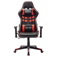 vidaXL fekete és piros műbőr gamer szék (20503)