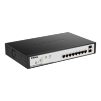 D-Link D-Link DGS-1100-10MPV2 hálózati kapcsoló Vezérelt L2 Gigabit Ethernet (10/100/1000) Ethernet-áramellátás (PoE) támogatása 1U Fekete (DGS-1100-10MPV2)
