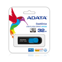 ADATA Pen Drive 32GB ADATA UV220 USB 2.0 Black/Blue (AUV220-32G-RBKBL) (AUV220-32G-RBKBL)