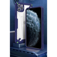 Fusion Fusion Hybrid Apple iPhone 13 Pro Szilikon Tok - Kék/Átlátszó (FSN-HP-IPH-13PR-BL)