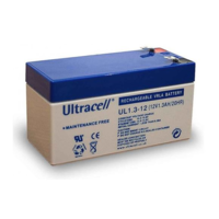 Ultracell Ultracell zselés ólomsavas gondozásmentes akkumulátor 12V 1300mAh 97x43x58mm (UL1.3-12) (UL1.3-12)
