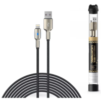 Devia Devia USB - Lightning adat- és töltőkábel 1 m-es vezetékkel - Devia Tube Mars Series Cable With Lightning - 5V/2,1A - black (ST378102)