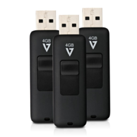V7 Pen Drive 4GB USB 2.0 V7 fekete 3db (VF24GAR-3PK-3E) (VF24GAR-3PK-3E)