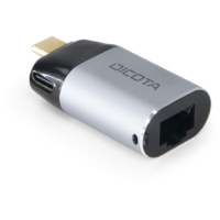 Dicota Dicota USB-C to Ethernet Mini Adapter with PD (100W) silver (D32048)