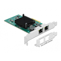 DELOCK DELOCK PCI-E x4 Vezetékes hálózati Adapter, 2x Gigabit LAN i82576 (89021)