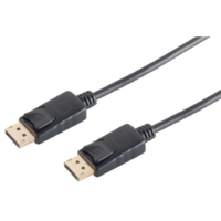 S-Conn DisplayPort (ST-ST) 1m 4K 60Hz 1.2 vergoldet Black (10-50025)