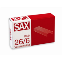 Sax Sax 26/6 Cink Tűzőkapocs (1000 db) (7330036000)