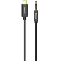 Baseus Audió kábel, USB Type-C, 1 x 3,5 mm jack, 120 cm, Baseus Yiven M01, fekete (RS107429)