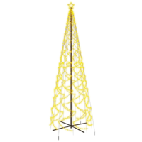 vidaXL kúp alakú karácsonyfa 1400 meleg fehér LED-del 160 x 500 cm (343513)