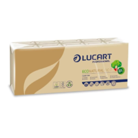Lucart Lucart Eco Natural papír zsebkendő, 4 rétegű 10x9db barna (843166) (L843166)