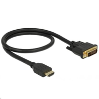 DeLock Delock 85652 HDMI male to DVI 24+1 male kétirányú kábel, 1m (85652)
