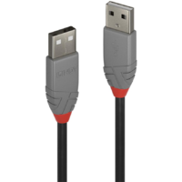 Lindy Lindy 36691 USB kábel 0,5 M USB 2.0 USB A Fekete, Szürke (36691)