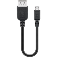 Goobay goobay USB2.0-A apa - MicroUSB-B Nagy sebességű Adapterkábel 0.2m (95194)