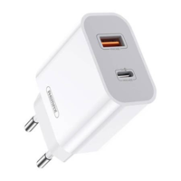 Remax Remax USB-C-USB-A 20W hálózati töltő + Lightning kábel fehér (RP-U68) (RP-U68)