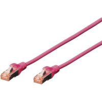 Digitus RJ45 Hálózat Csatlakozókábel CAT 6 S/FTP 1.00 m Bíbor Halogénmentes, sodort érpár Digitus (DK-1644-010/MG)