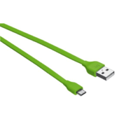 Trust Trust Urban lapos Micro-USB - USB adat/töltőkábel 1m zöld (20138) (20138)