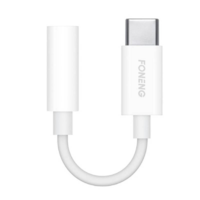 Foneng Foneng BM21 USB-C - mini jack 3.5mm audio adapter 0.10m fehér (BM21 White)