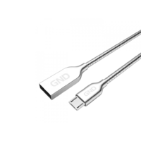Egyéb GND MICUSB1M3 USB-A apa - Micro USB apa 2.0 Adat és töltőkábel - Ezüst (1m) (MICUSB1M3)